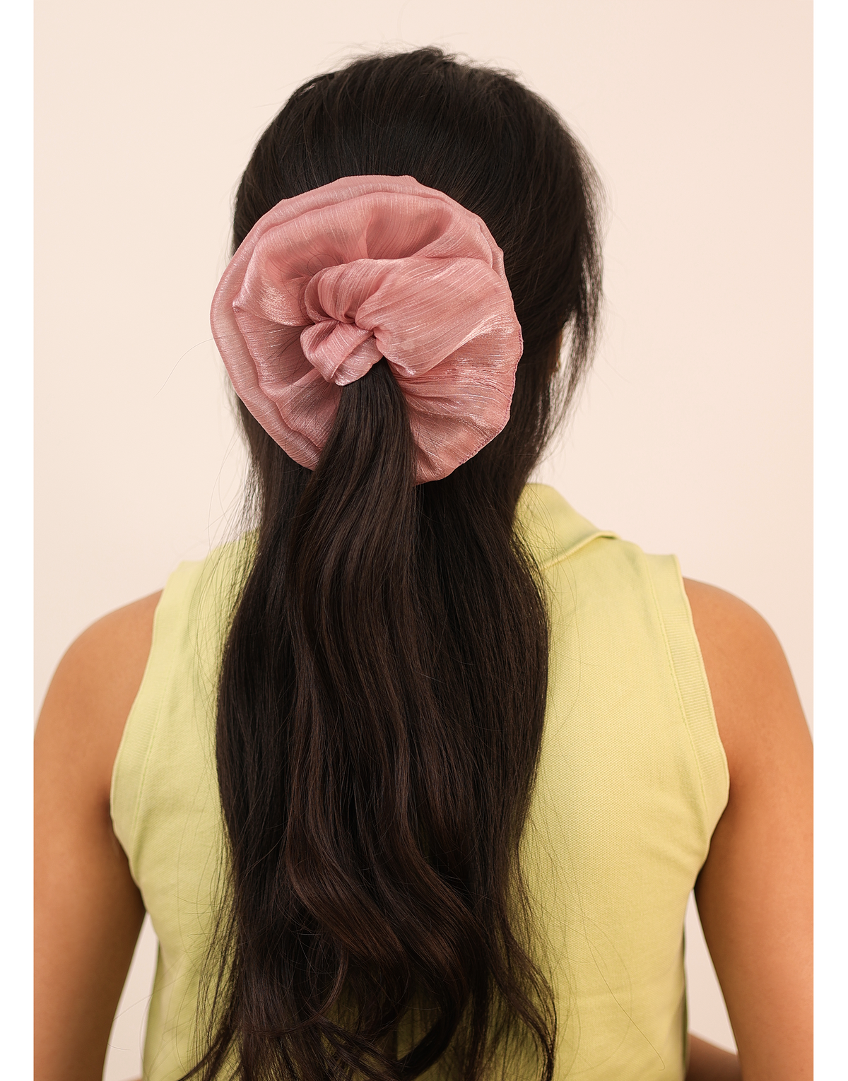 Ballet Pink Satin Scrunchie