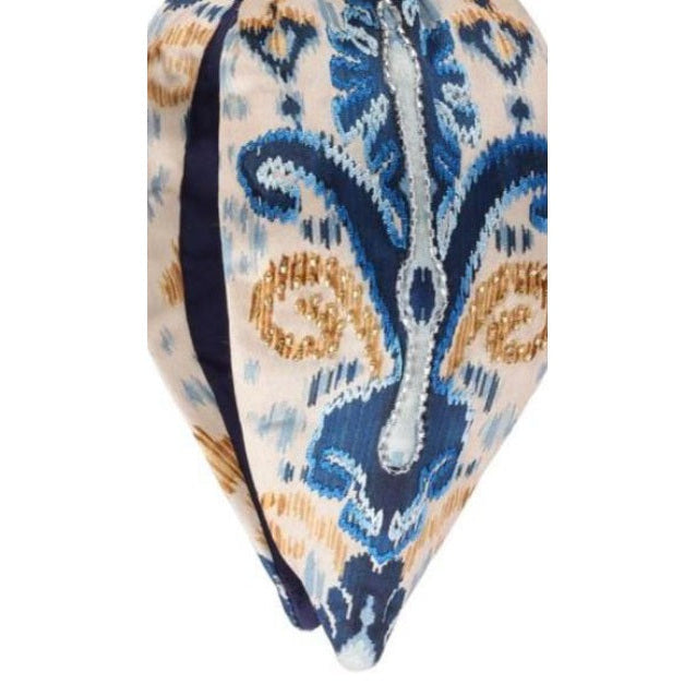 Porcelain Blue Vine Embellished Headband