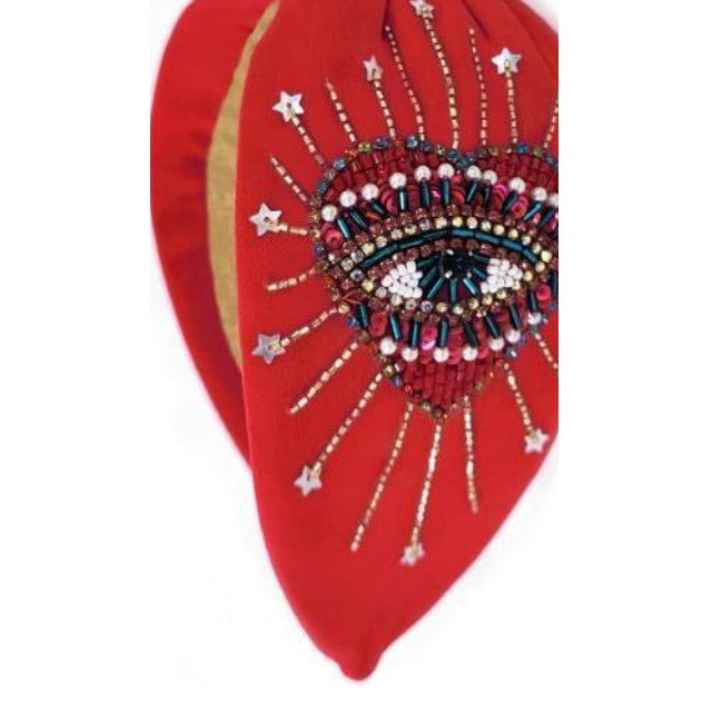 Ruby Evil Eye Embellished Headband