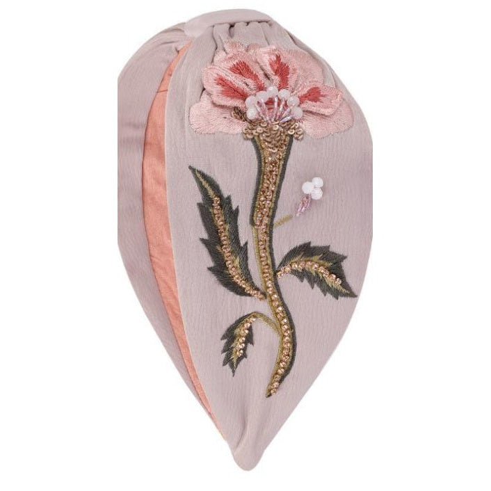 Blush Wildflower Stem Embellished Headband