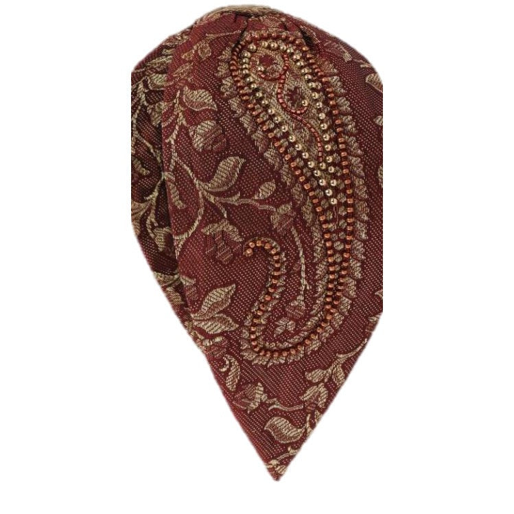 Merlot Paisley Embellished Headband