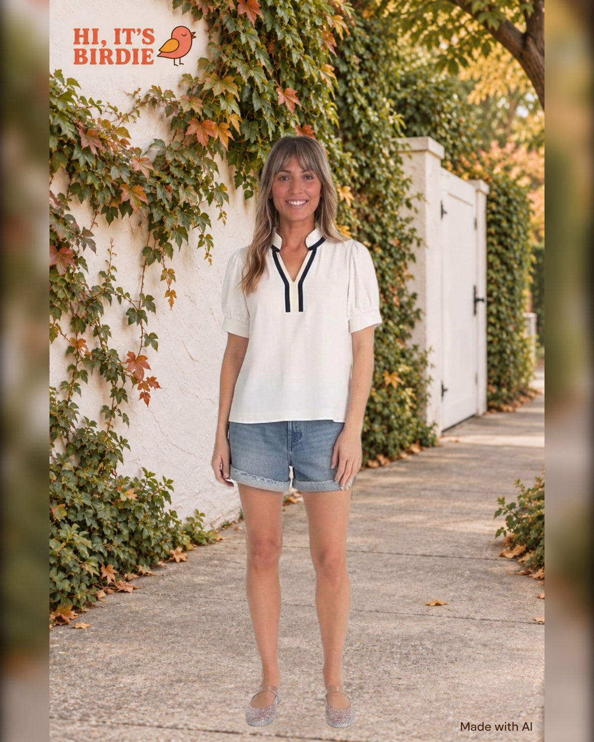 Split-Neck Top