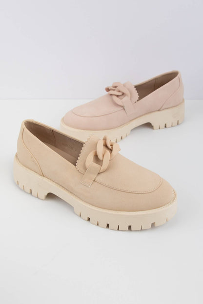 Madison Chunky Chain Lug Sole Loafers