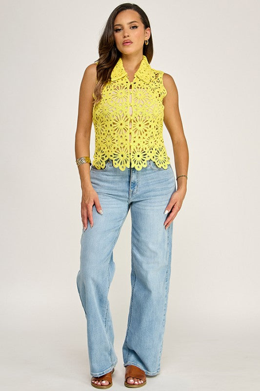 The Isla Crochet Vest