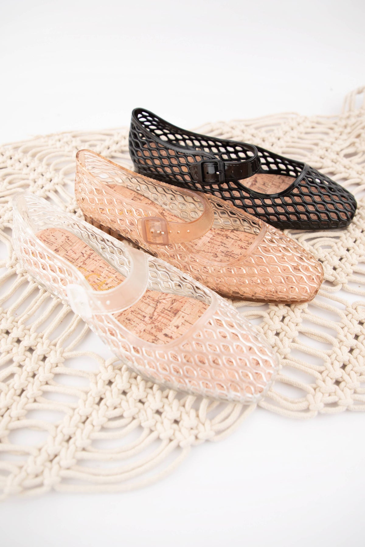 Lisa Jelly Mary Jane Flats
