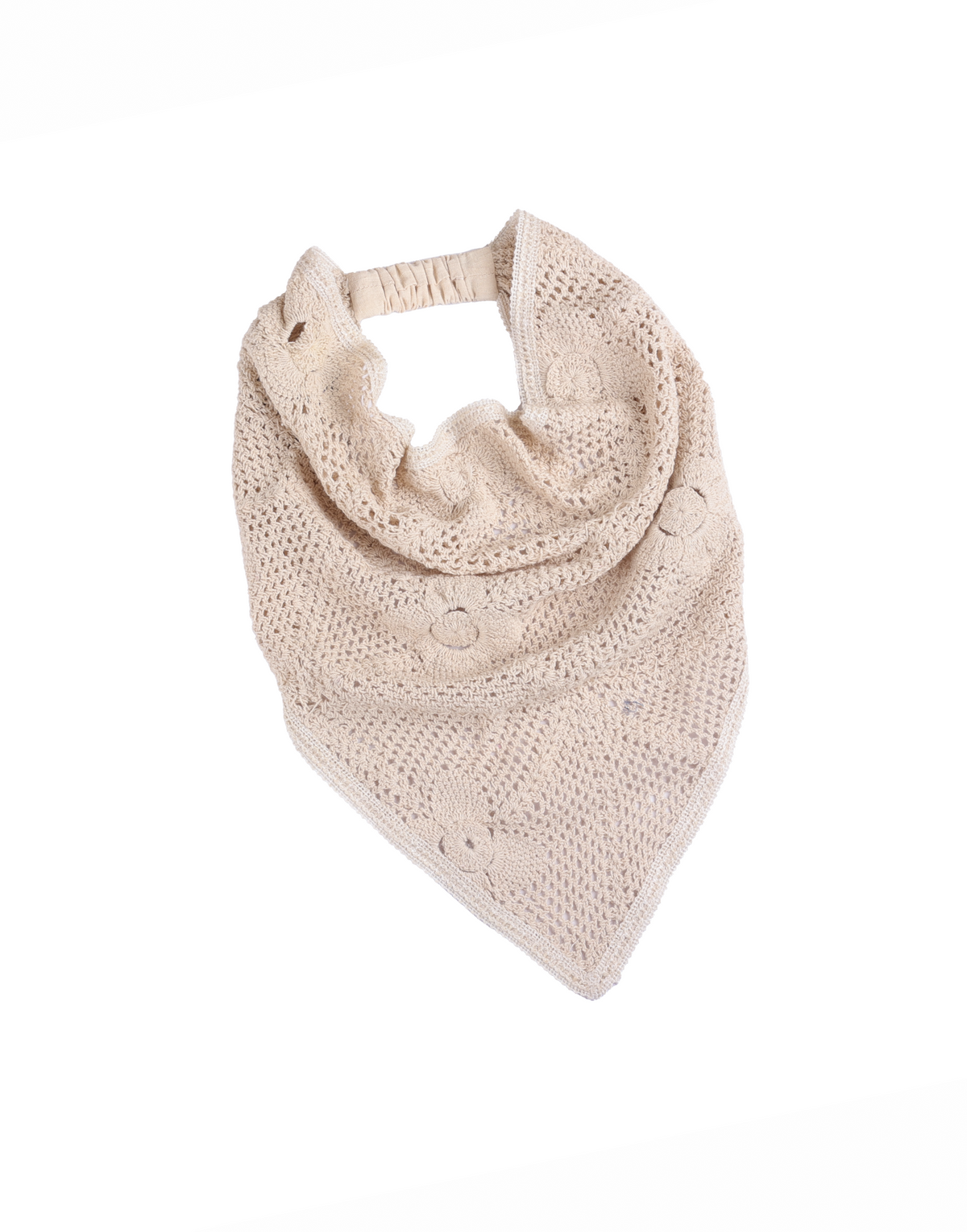 Oatmeal Crochet Headscarf