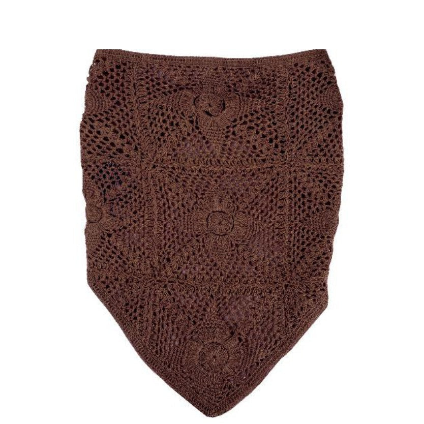 Cocoa Crochet Headscarf