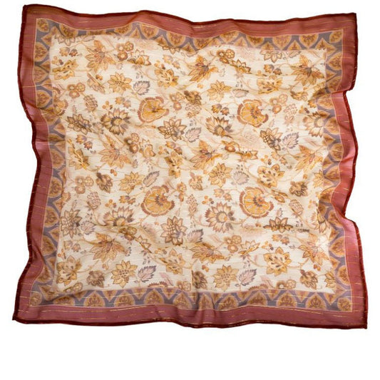 Vintage Honey Paisley Scarf and Scrunchie