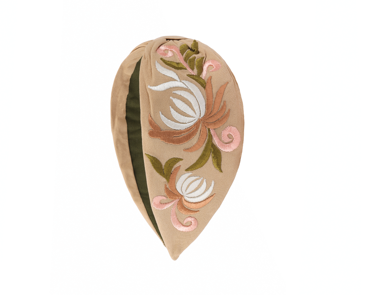 Blush Botanical Vine Embellished Headband