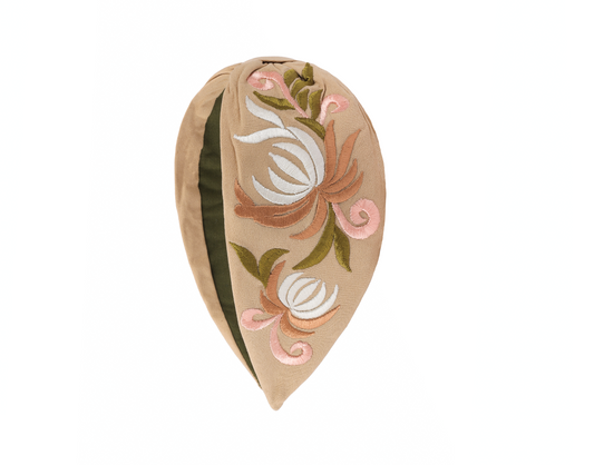 Blush Botanical Vine Embellished Headband