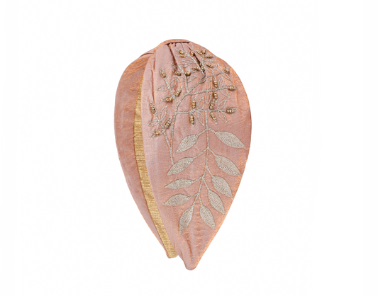 Blush Leaflet Embellished Headband