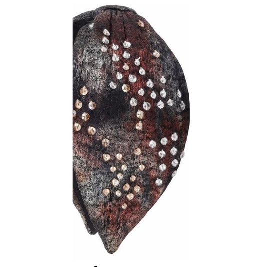 Mocha Sequin Constellation Embellished Headband