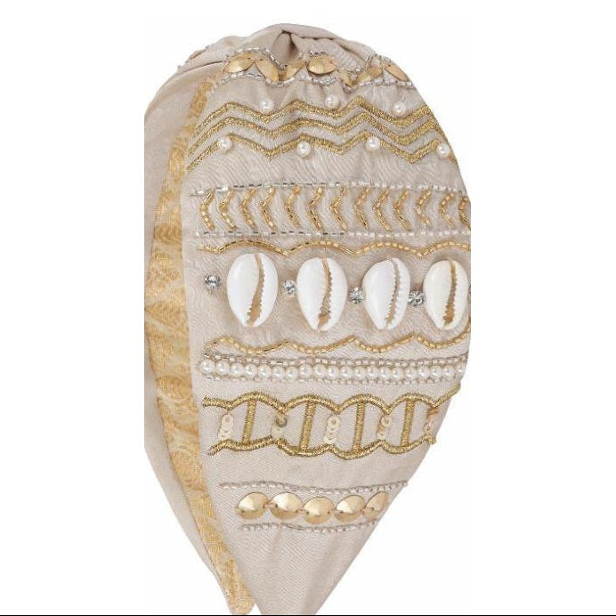 Sand Dollar Shell Embellished Headband