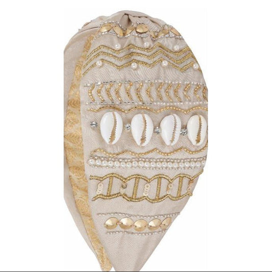 Sand Dollar Shell Embellished Headband