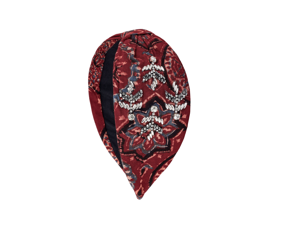 Ruby Midnight Mandala Embellished Headband