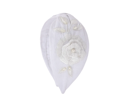 White Camellia Embellished Headband