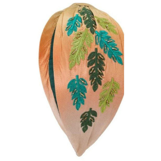 Sand Palm Fronds Embellished Headband