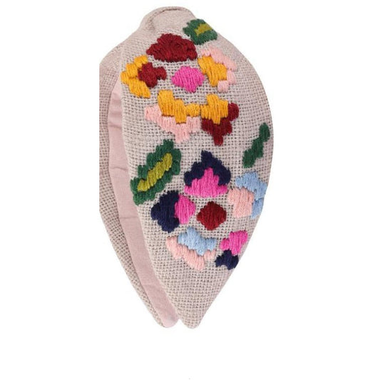 Pastel Patchwork Bloom Embellished Headband