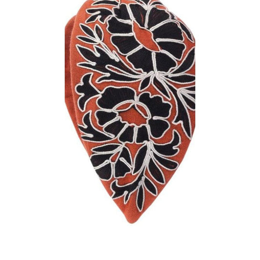 Coral Noir Floral Embellished Headband