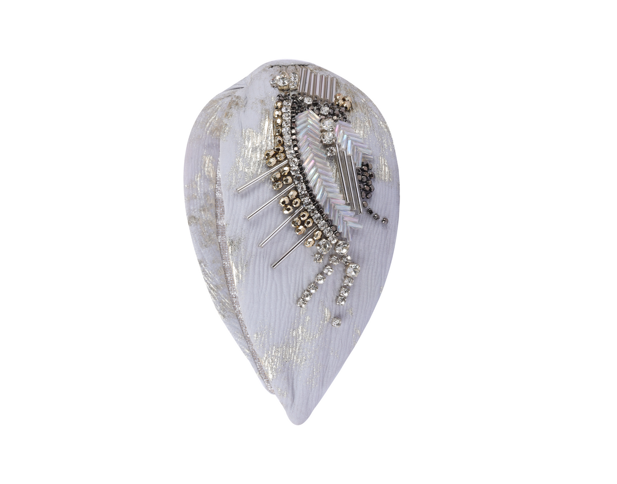 Silver Falling Stars Embellished Headband