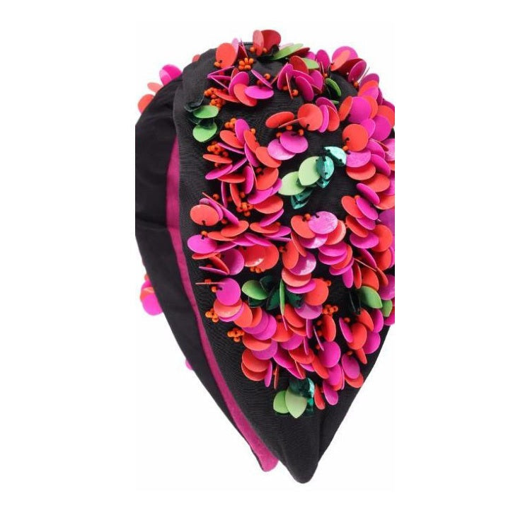 Midnight Floral Fiesta Embellished Headband