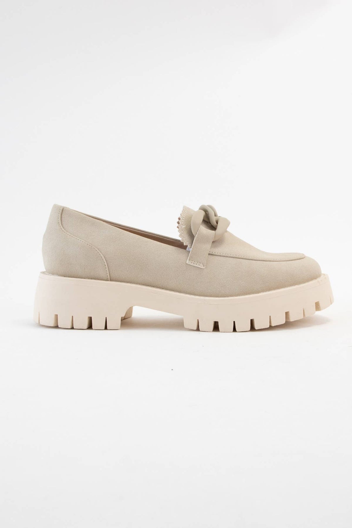Madison Chunky Chain Lug Sole Loafers