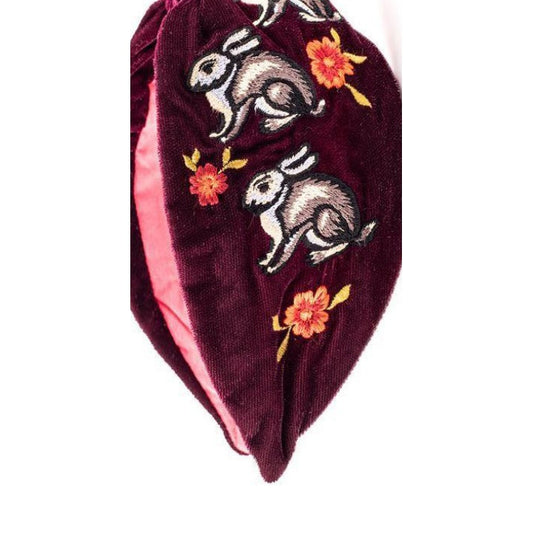 Burgundy Carousel Embellished Headband