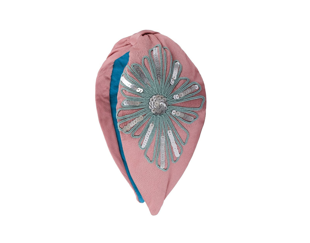 Dusty Rose Mandala Embellished Headband