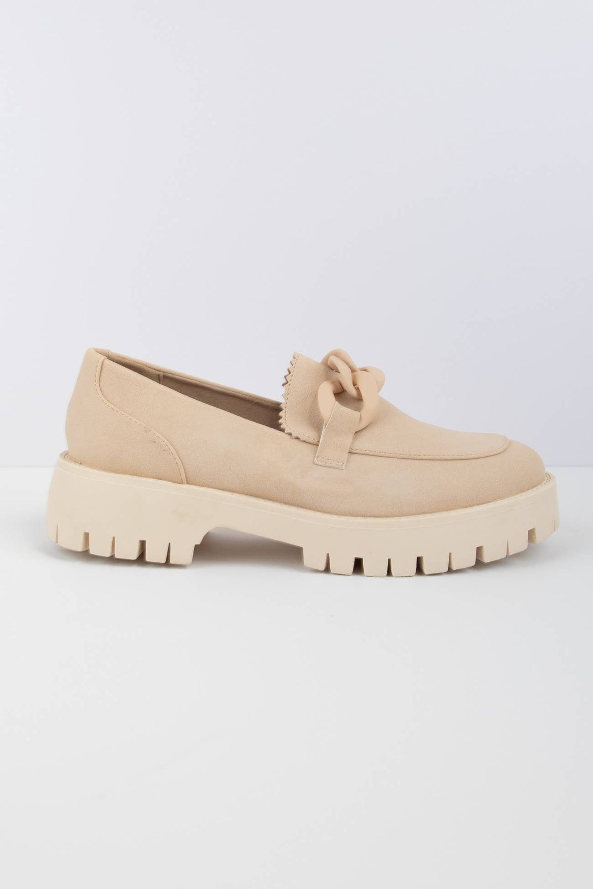 Madison Chunky Chain Lug Sole Loafers