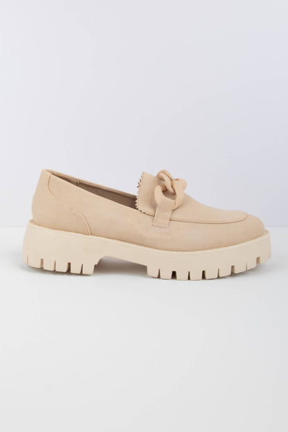 Madison Chunky Chain Lug Sole Loafers