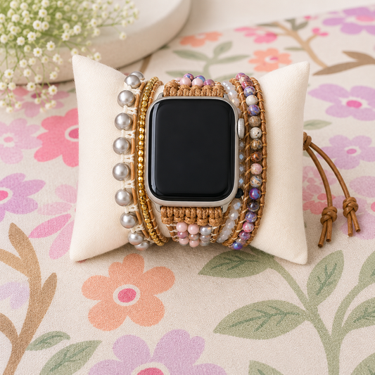 Blush Pearl Jasper Apple Watch Band