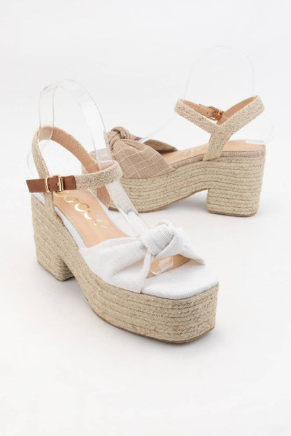 Palmer Bow Knot Platform Espadrille Sandals