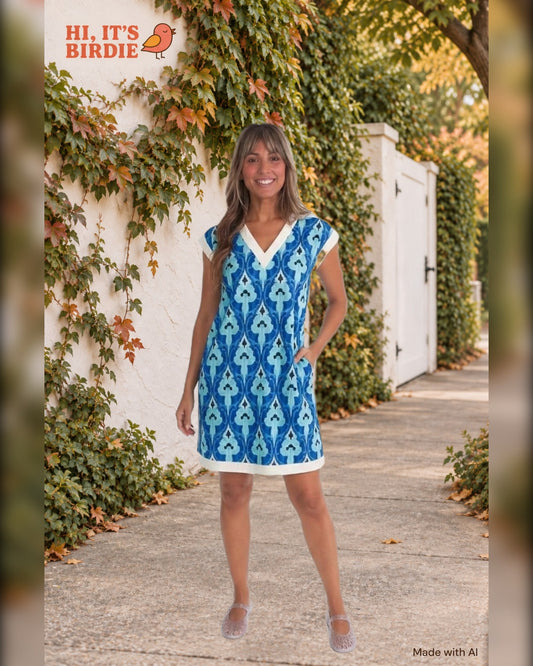 Bluebird Geo Mini Dress