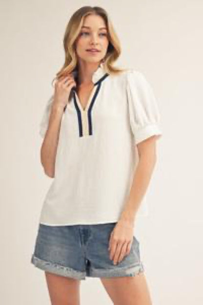 Split-Neck Top