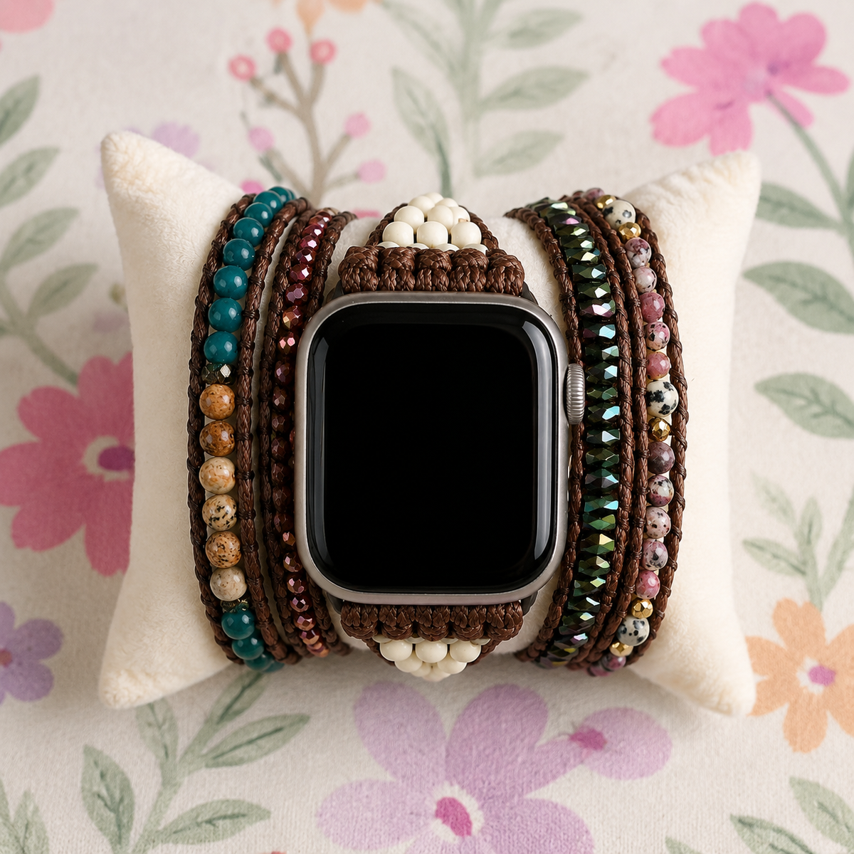 Midnight Garden Wrap Apple Watch Band