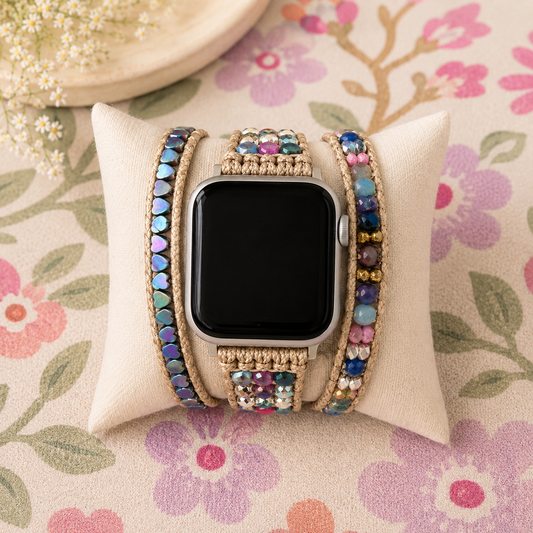 Iridescent Garden Wrap Apple Watch Band