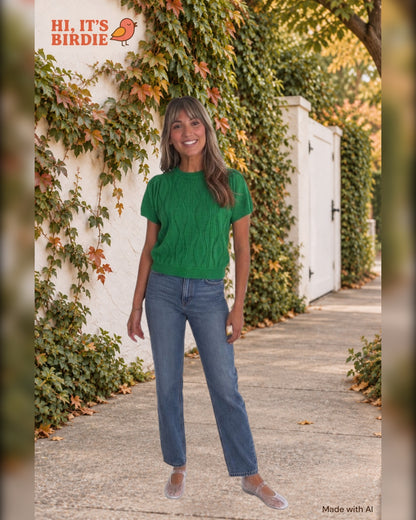 Sweet Pea Puff-Sleeve Top