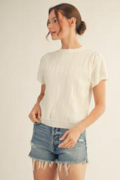 Sweet Pea Puff-Sleeve Top