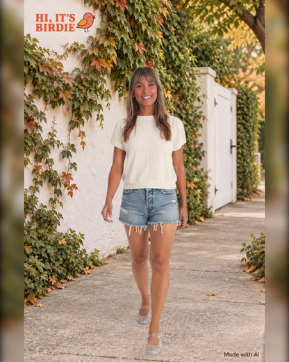 Sweet Pea Puff-Sleeve Top