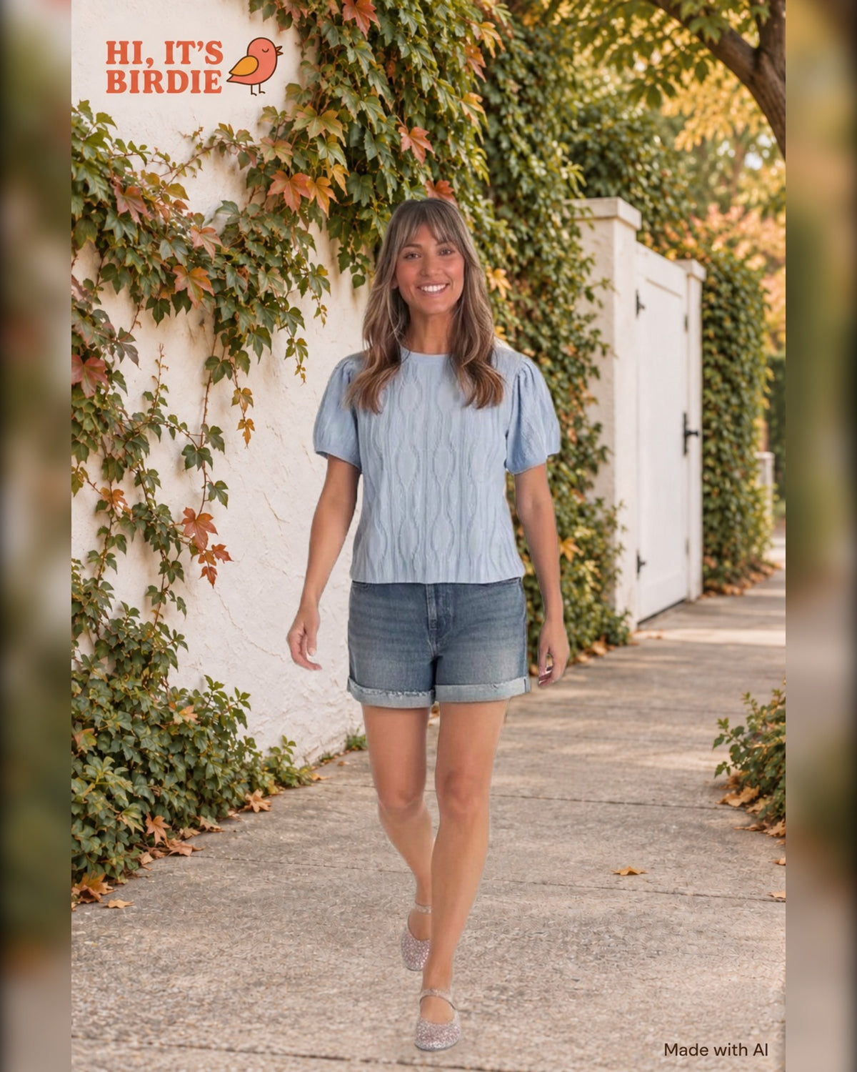 Sweet Pea Puff-Sleeve Top