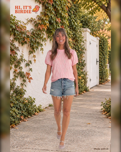Sweet Pea Puff-Sleeve Top