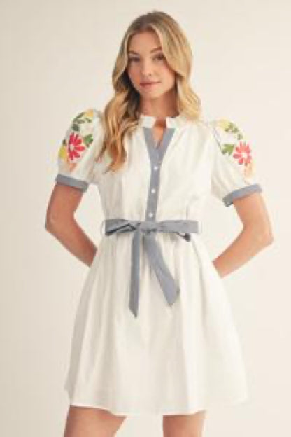 Daydream Tie-Waist Mini Dress