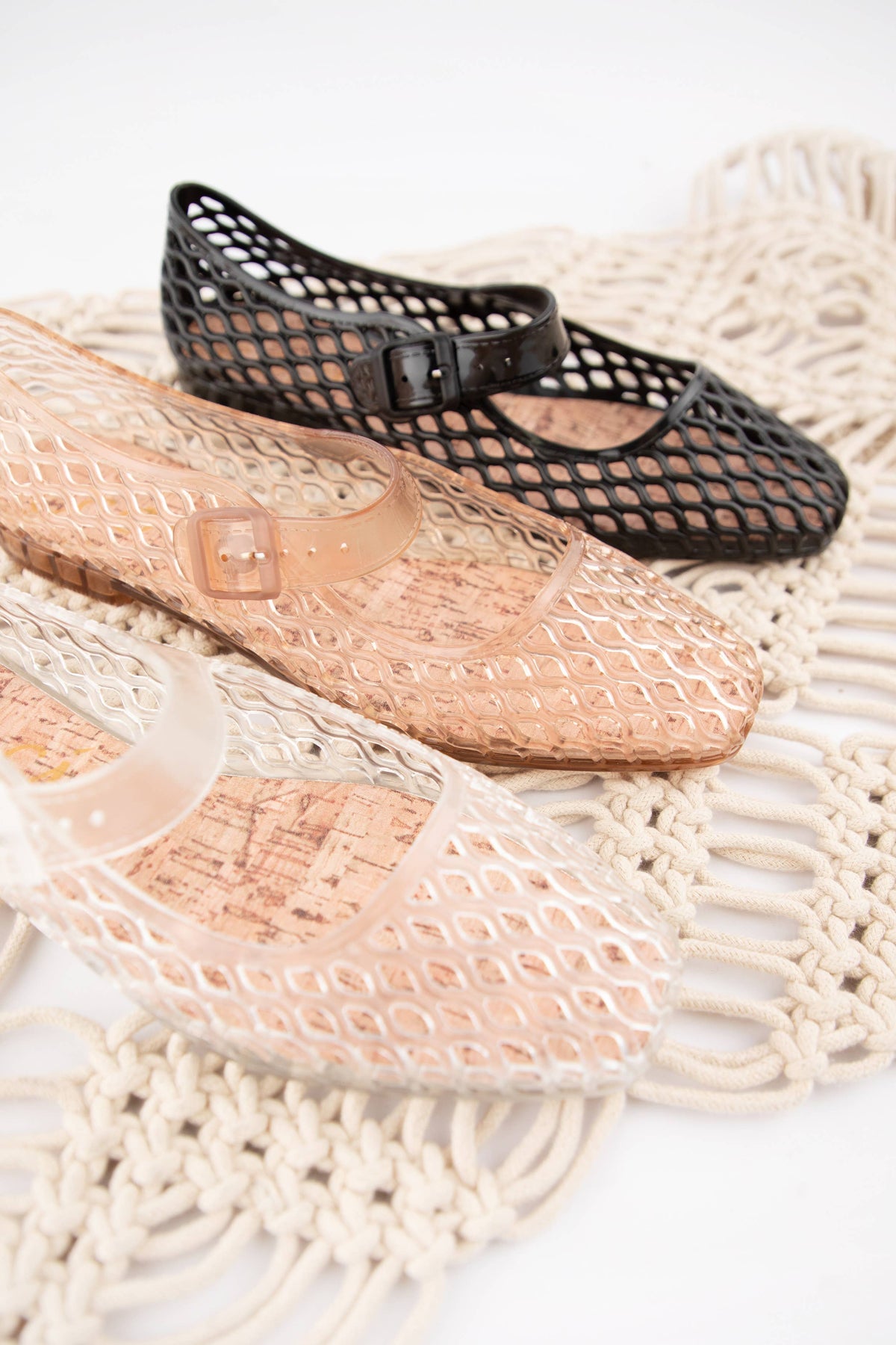 Lisa Jelly Mary Jane Flats