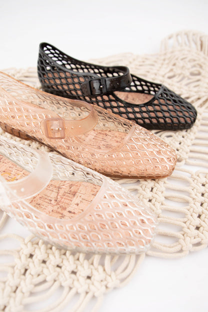 Lisa Jelly Mary Jane Flats