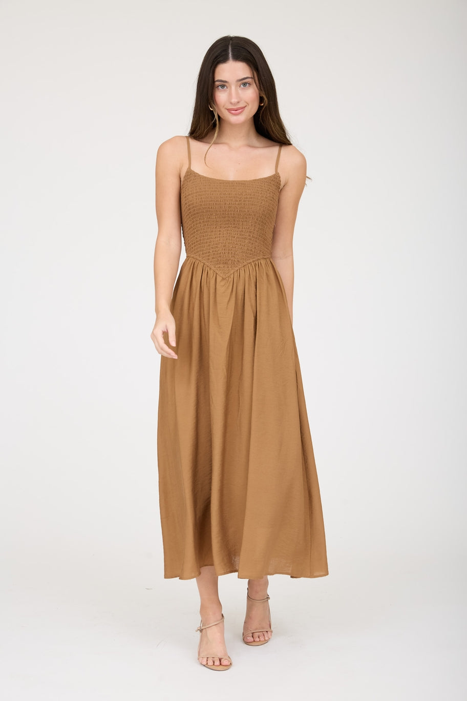 The Elodie Basque Midi Dress