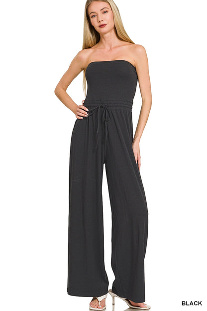 Black Strapless Jumpsuir